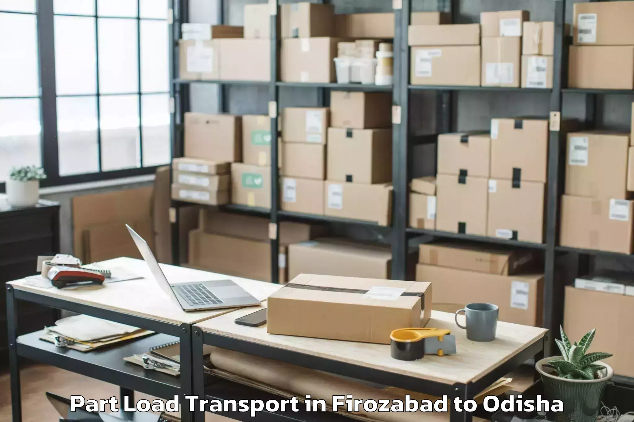 Leading Firozabad to Ghuntagadia Part Load Transport Provider